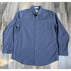 LL Bean Shirt Mens Large Reg Wrinkle Stain Resistant Button Down Long Sleeve